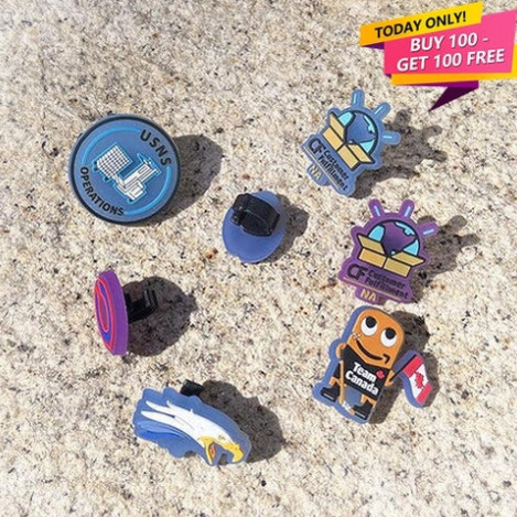 UV Reactive PVC Shoelace Charm