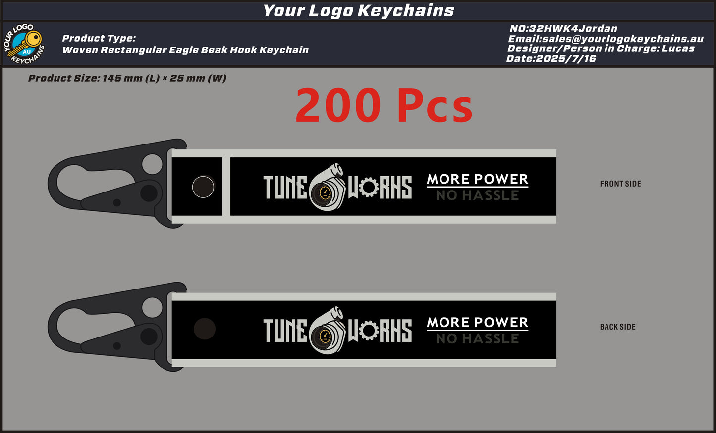 Woven Eagle Beak Hook Keychains 32HWK4Jordan 20250715
