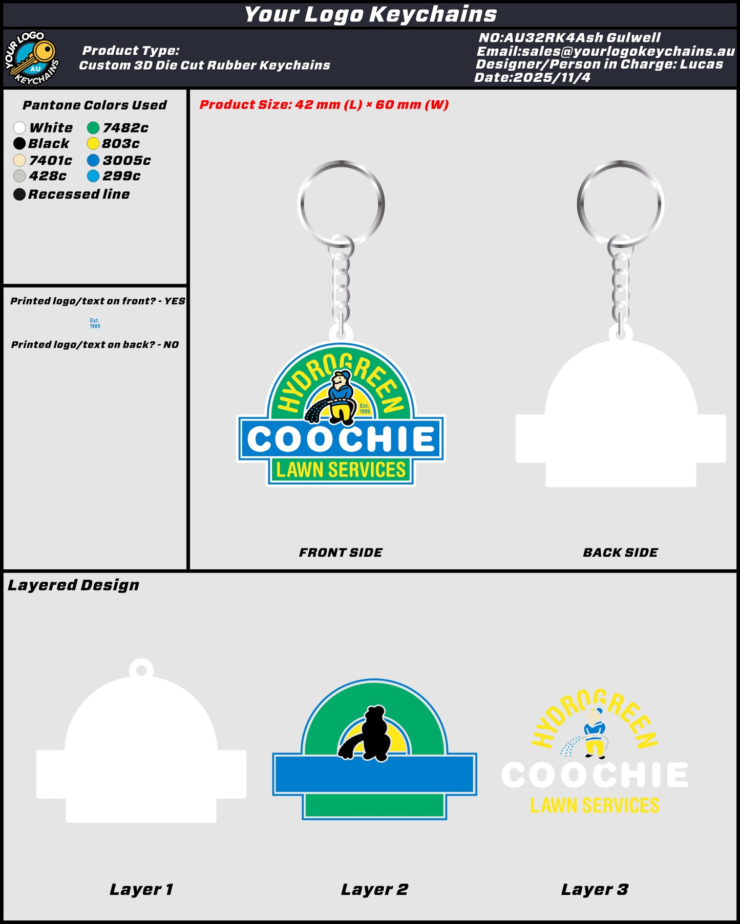 Rubber Keychain 32RK4Ash Gulwell 20251117