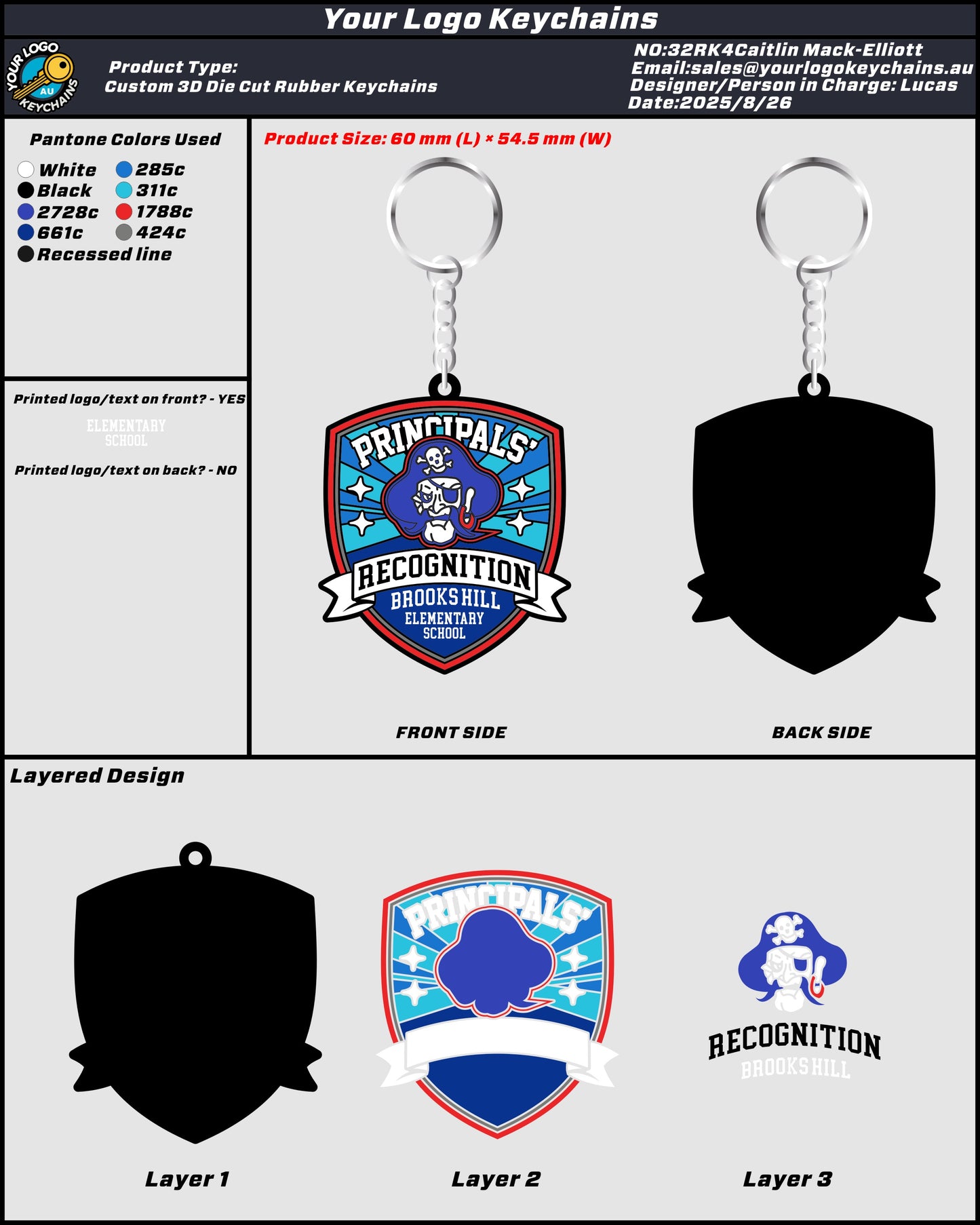 3D Rubber Keychain 32RK4Caitlin Mack-Elliott 20250826