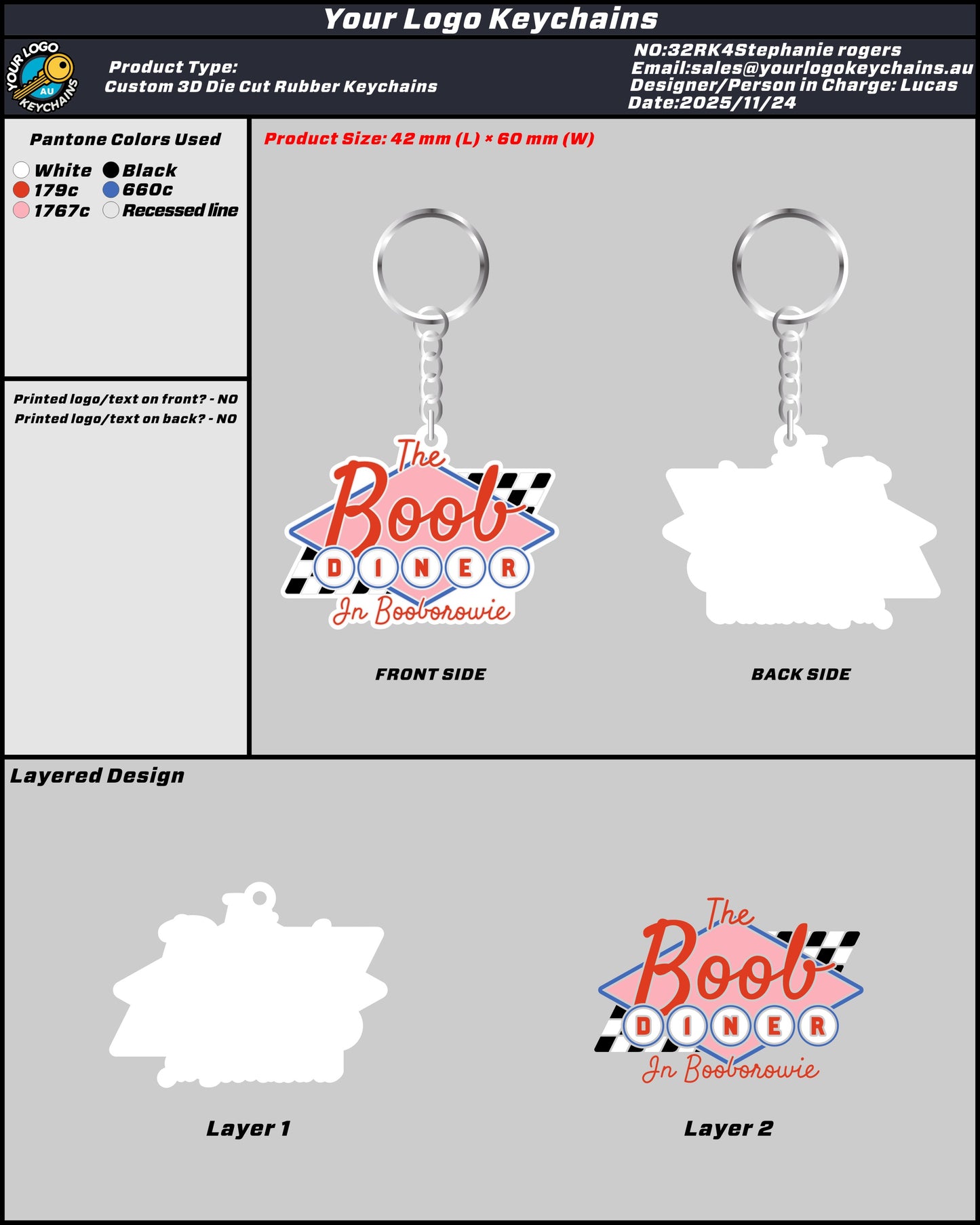 Rubber Keychain 32RK4Stephanie rogers 20251124