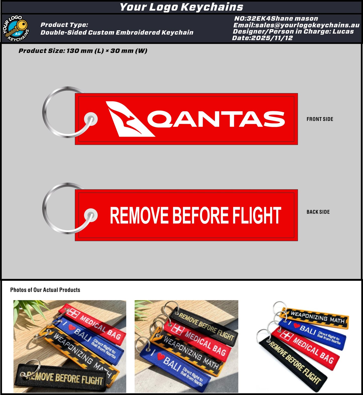 Embroidered Keychains 32EK4Shane mason 20251111