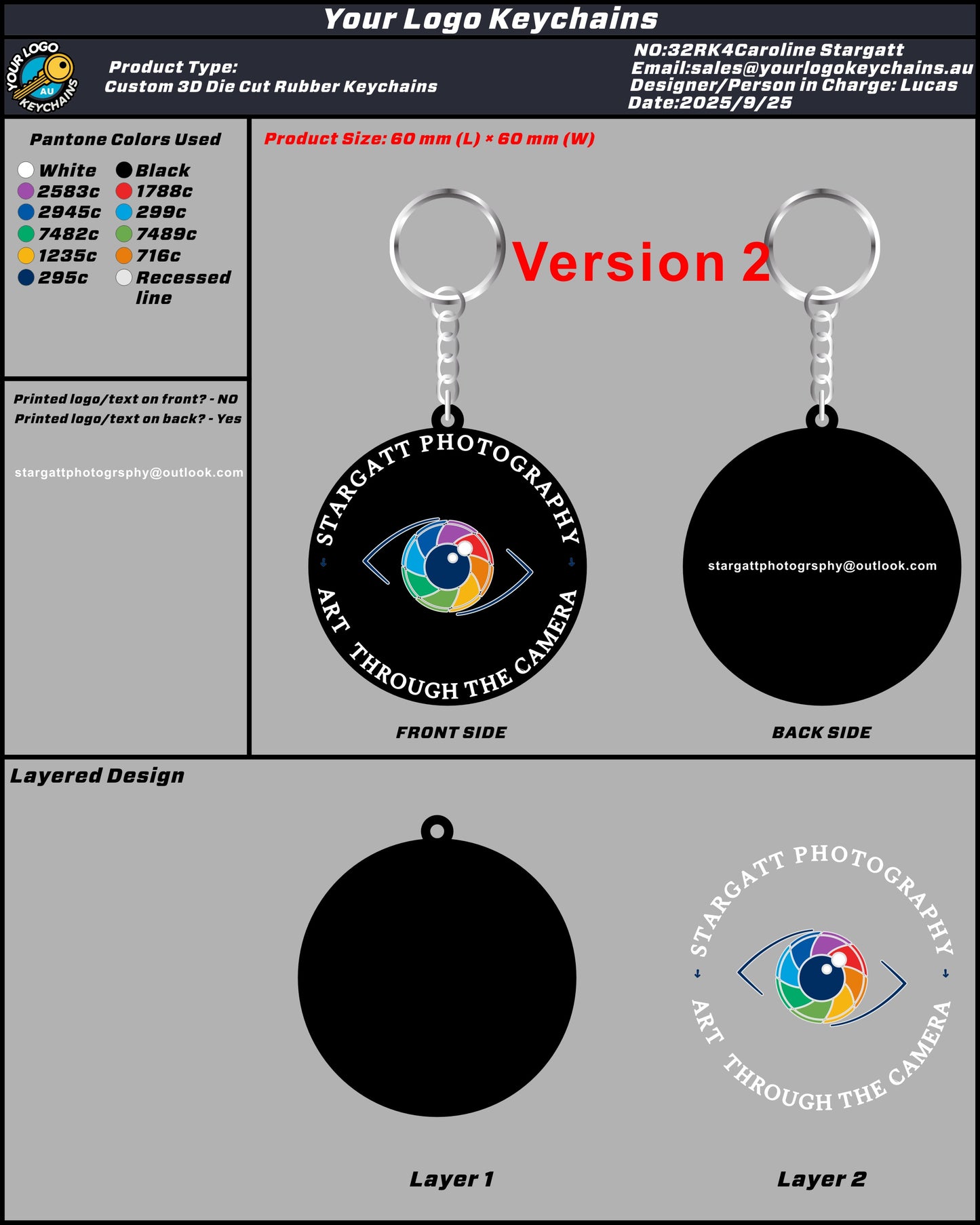 Rubber Keychains 32RK4Caroline Stargatt 20250925