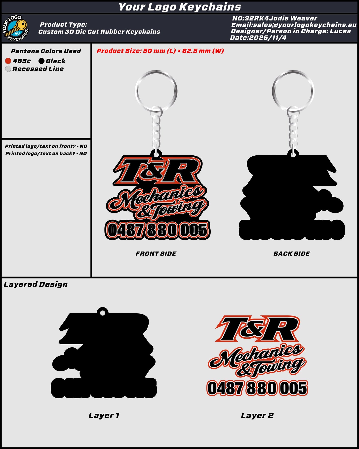 Rubber Keychain 32RK4Jodie Weaver -20251118