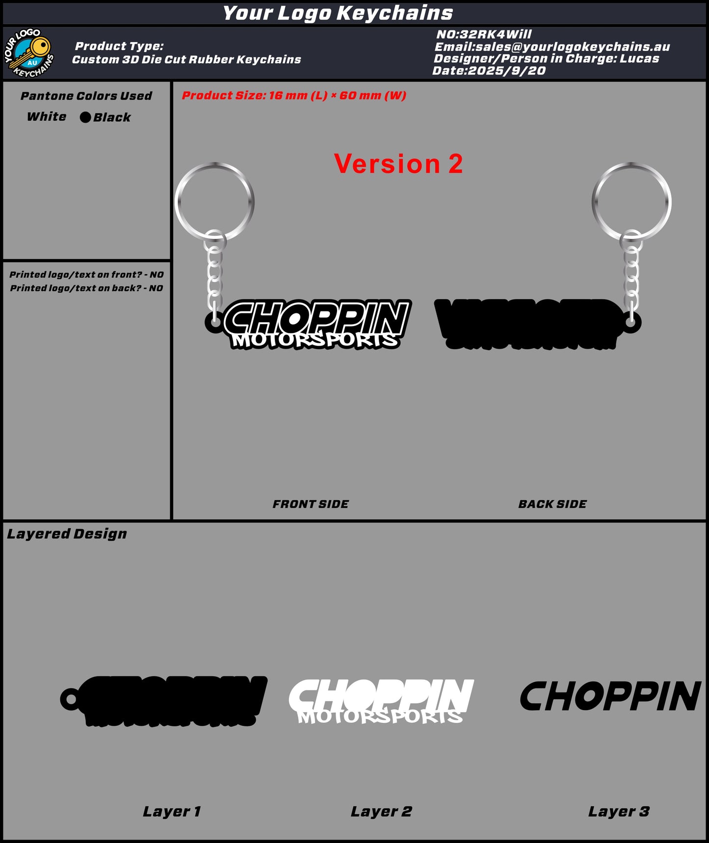 Rubber Keychains 32RK4Will 20250919