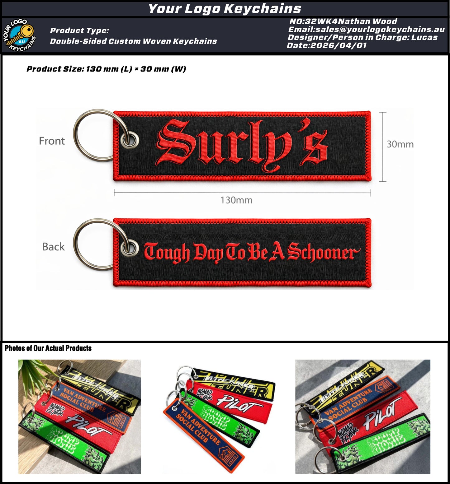 Custom Double-Sided Woven Flight Key Tag - 20260402 - 32 -2