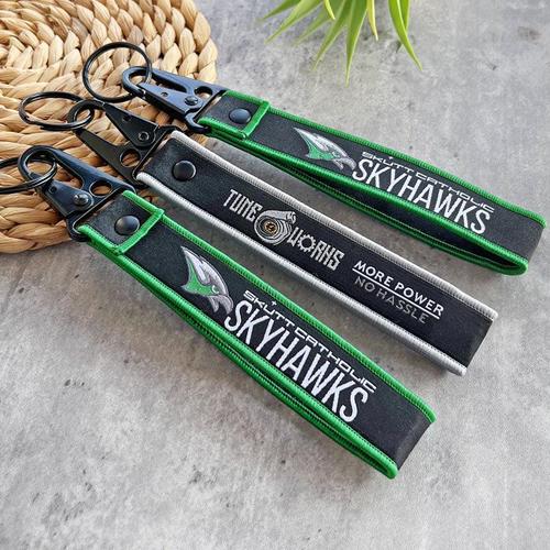 Custom Woven Wrist Loop Keychain - Free Design Proof & Quote