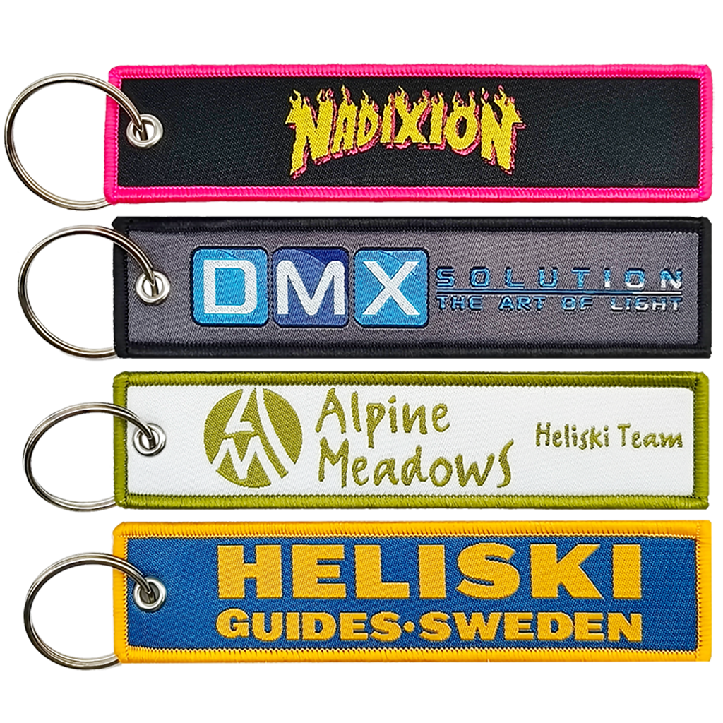 Custom Double-Sided Woven Flight Key Tag - Order Online
