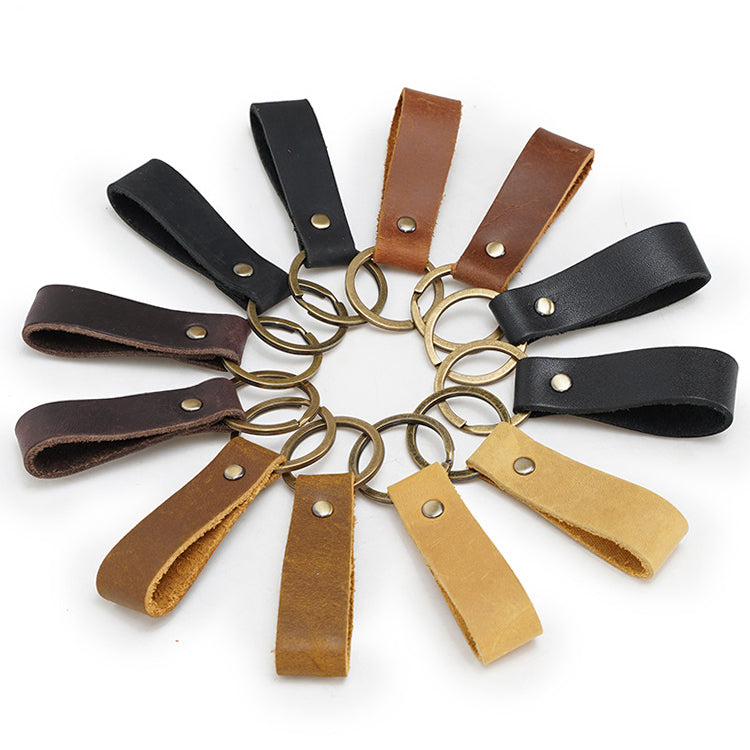 Leather Cord Keychain