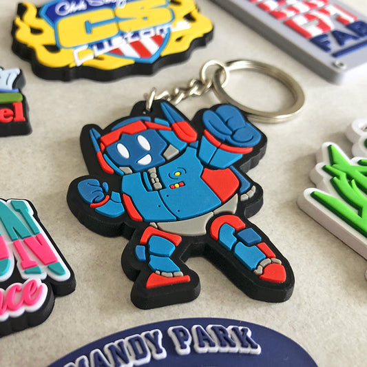 Create Custom Rubber Keychains – Soft PVC, 3D or 2D Options