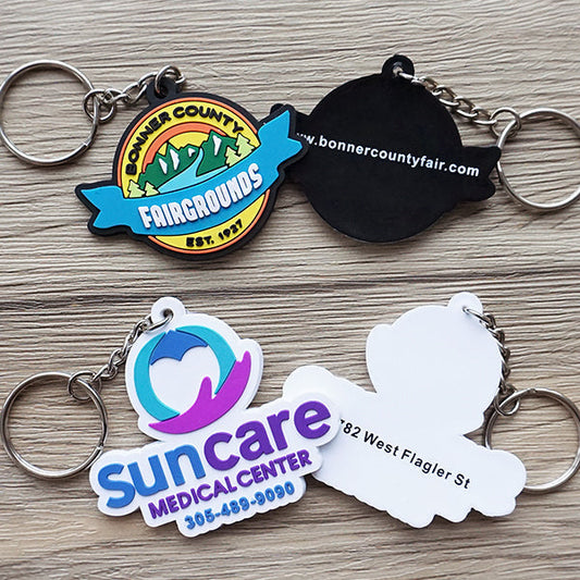 Minimalist Rubber Keychains for Youth-Oriented Brand Campaigns