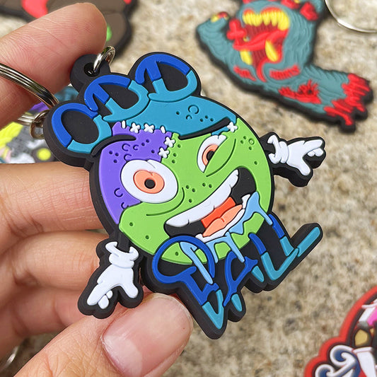 Unique Custom 3D Rubber Keychains for Business Marketing