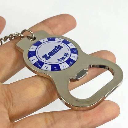 Custom Zinc Alloy Opener Keychains - Free Design Proof & Quote