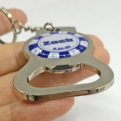 Custom Zinc Alloy Opener Keychains - Free Design Proof & Quote