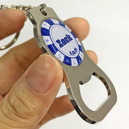 Custom Zinc Alloy Opener Keychains - Free Design Proof & Quote
