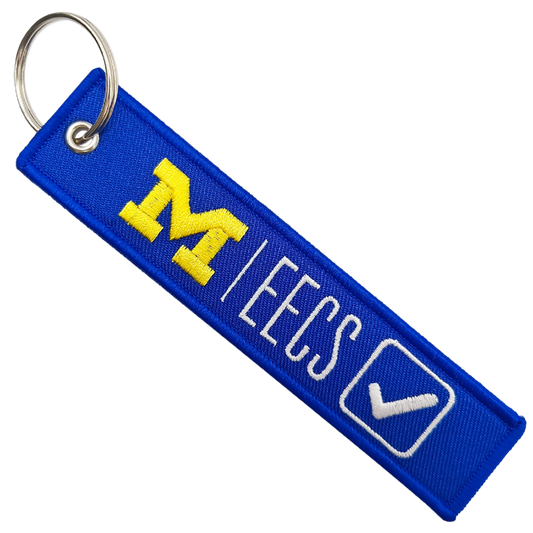 Custom Double-Sided Custom Embroidered Keychain - Free Design Proof & Quote