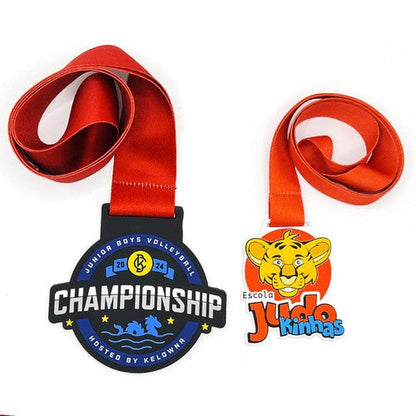 Custom PVC Medal with Customizable Lanyard – Free Design Proof & Quote