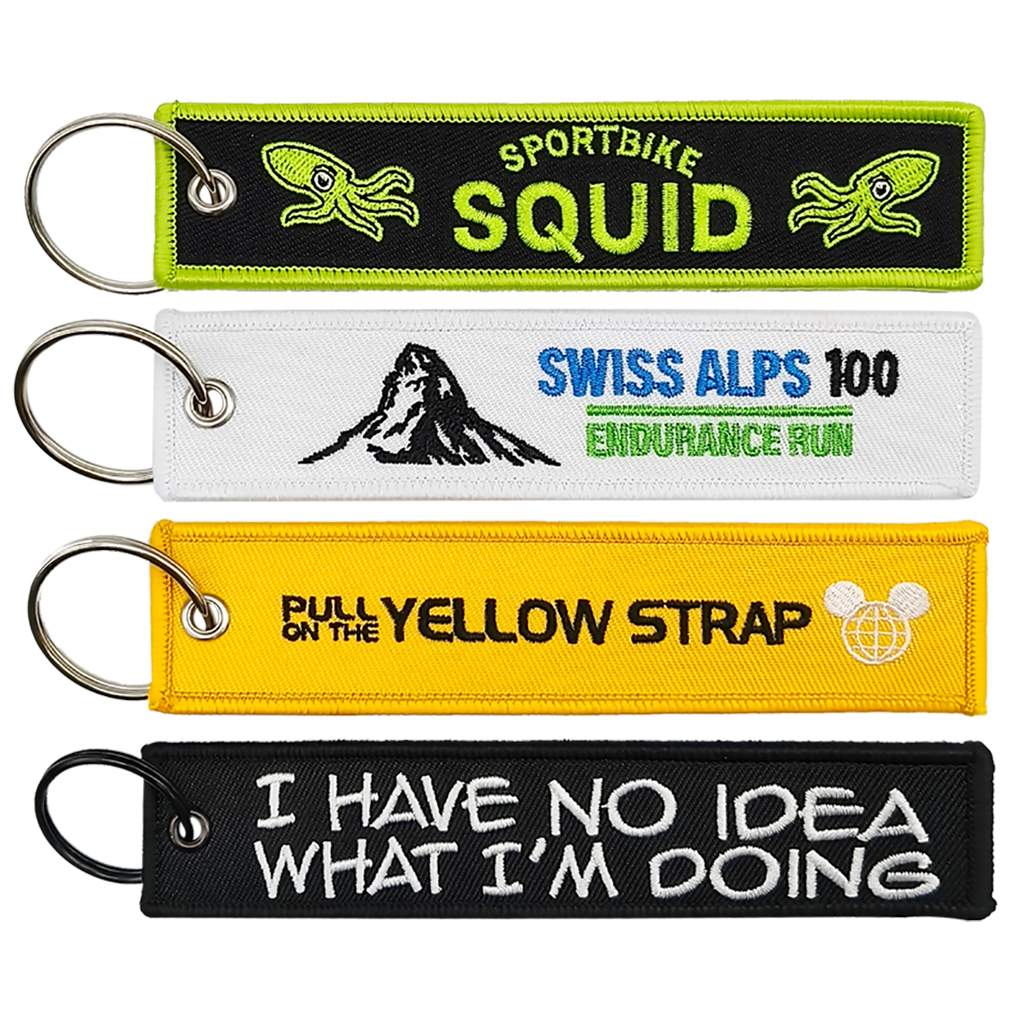 Double-Sided Custom Embroidered Keychain - Order Online