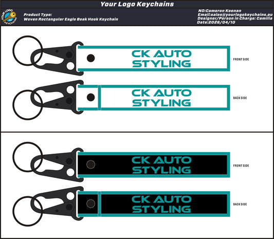 Custom Sample Order-Custom Double-Sided Woven Flight Key Tag with Snap Hook-20260429-15