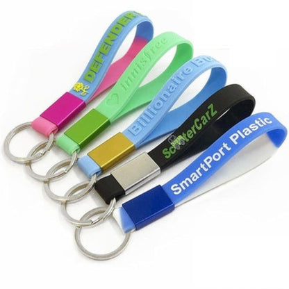 Custom Silicone Wrist Loop Keychain - Free Design Proof & Quote