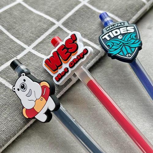 Custom Rubber Pen clip charm