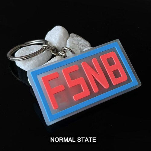 Custom Double-Sided 3D Glow-in-the-Dark Rubber Keychain