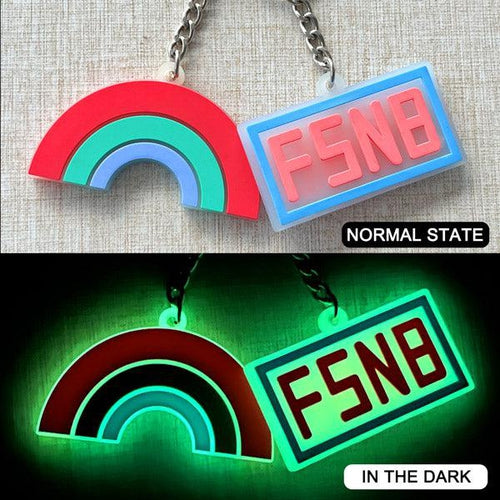 Custom Double-Sided 3D Glow-in-the-Dark Rubber Keychain