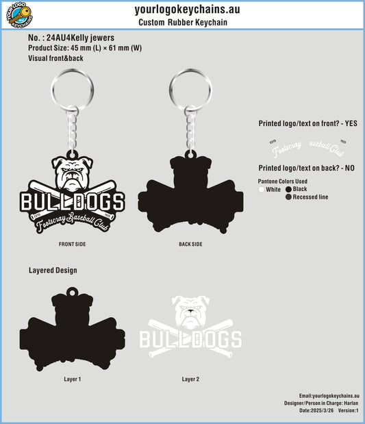 CUSTOM RUBBER KEYCHAINS - 24AU4Kelly jewers 20250325