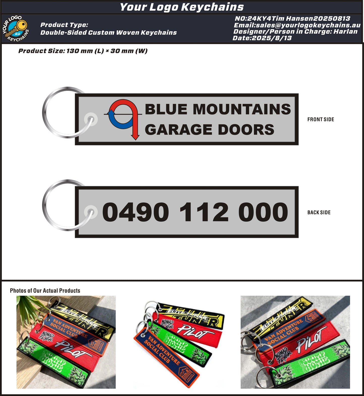 Double Sided Woven Keychains-24KY4Tim Hansen20250813