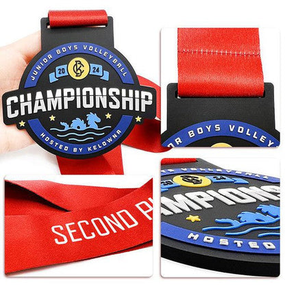 Custom PVC Medal with Customizable Lanyard – Free Design Proof & Quote