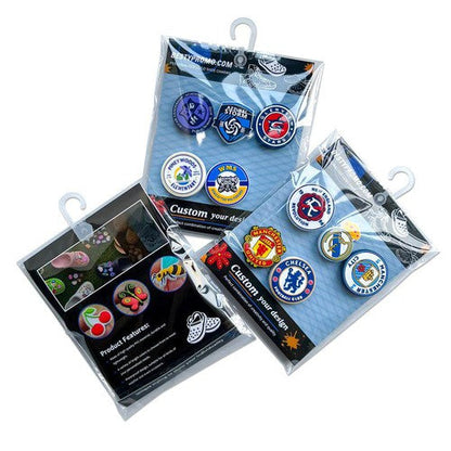Custom Logo Clog Charms - Set of 5 – Free Design Proof & Quote