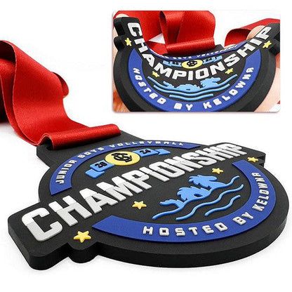 Custom PVC Medal with Customizable Lanyard – Free Design Proof & Quote