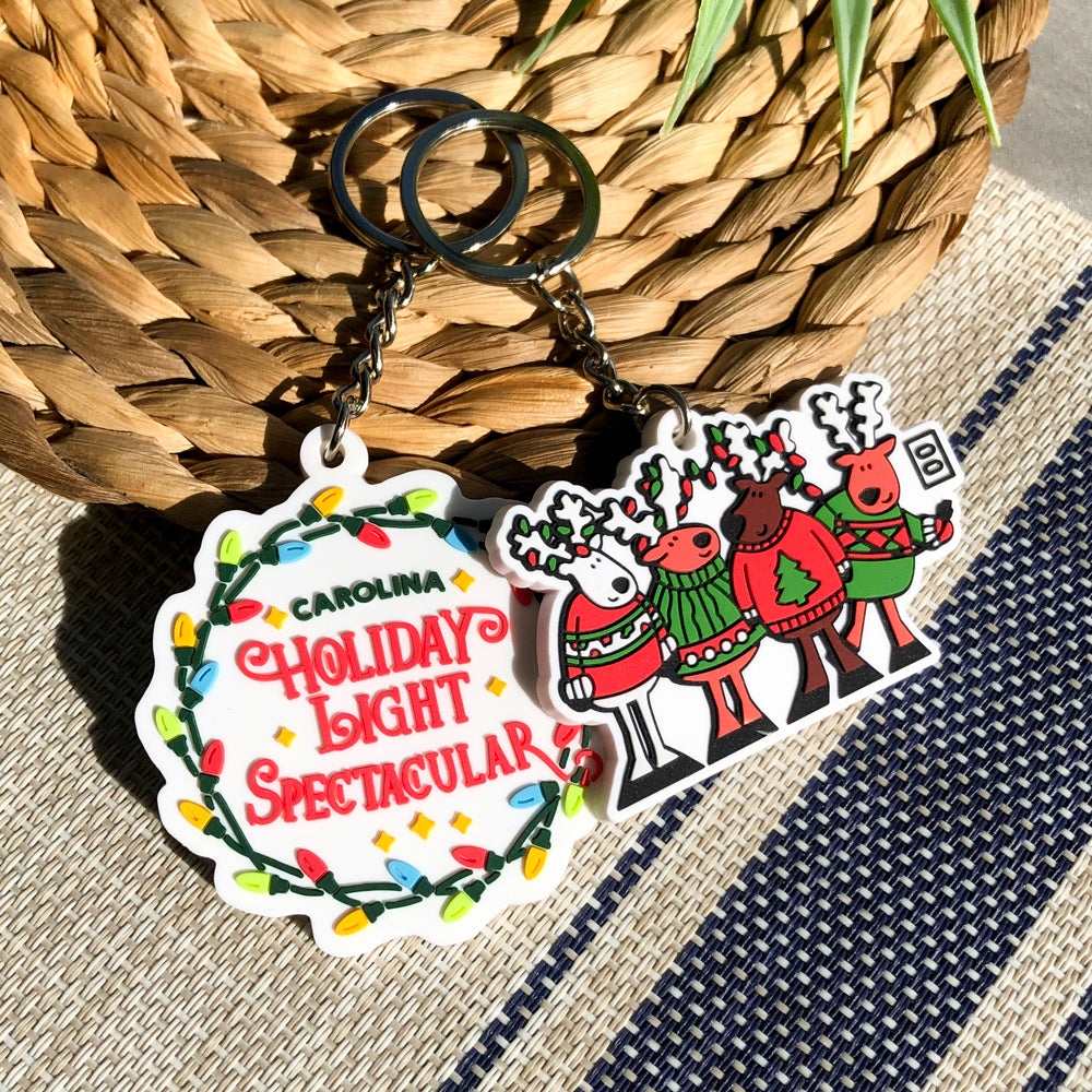 Custom 3D Die Cut Rubber Keychains