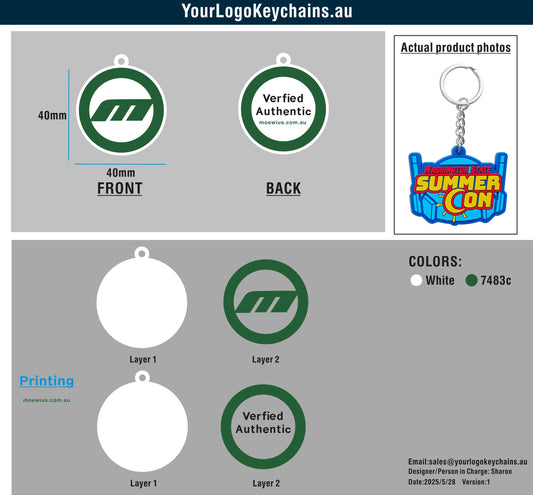 Double-Sided Keychain- 03JAU250527RK4Blake
