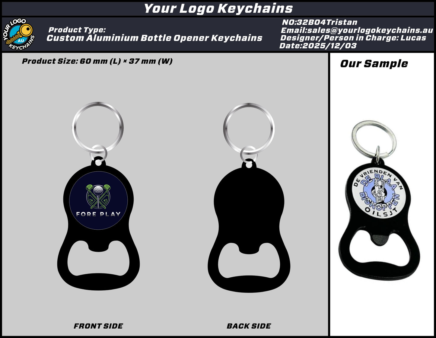 Aluminium Bottle Opener Keychains 32BO4Tristan 20251118