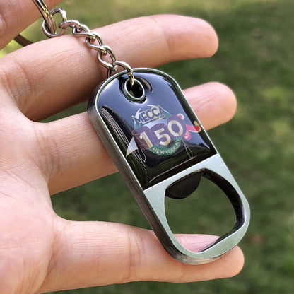 Custom Dog Tag Metal Keychain Bottle Opener - Free Design Proof & Quote