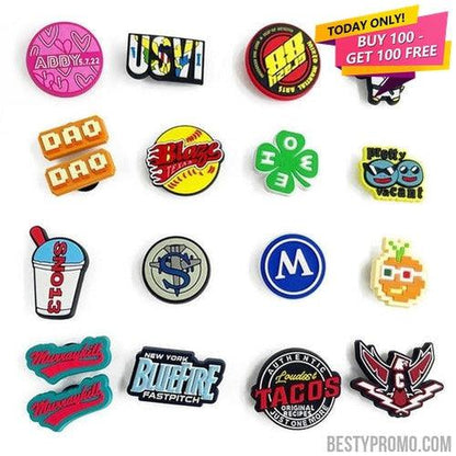 Custom Rubber Croc Charms - Regular-Besty Promo