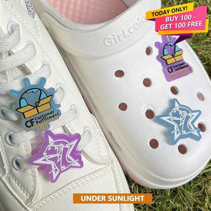 Custom UV Magic versatile Shoe Charms