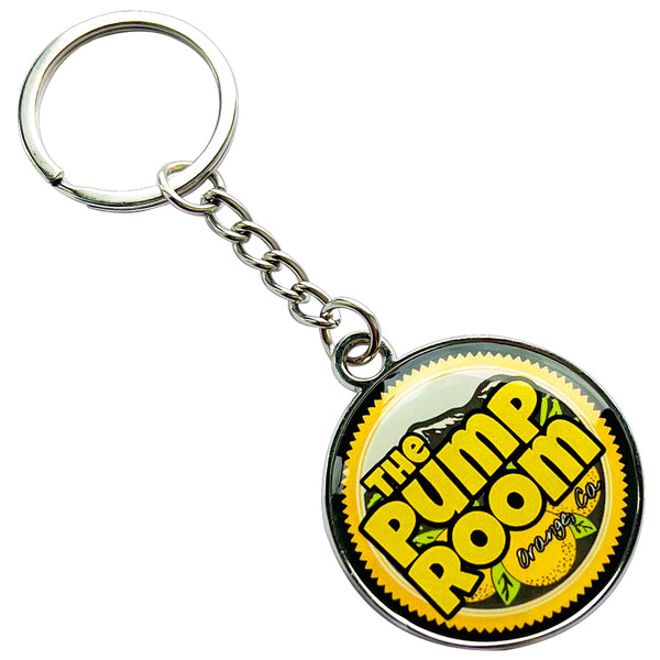 Domed Metal Keychain