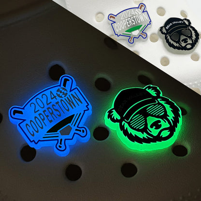 Custom Glow-in-the-Dark Clog Charms - Free Design Proof & Quote
