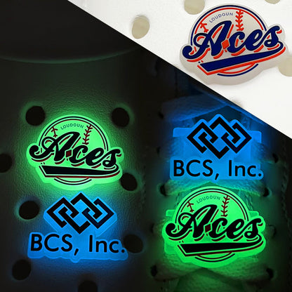Custom Glow-in-the-Dark Versatile Shoe Charms – Free Design Proof & Quote