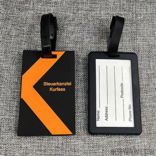 Custom PVC Rubber Luggage Tag - Free Design Proof & Quote