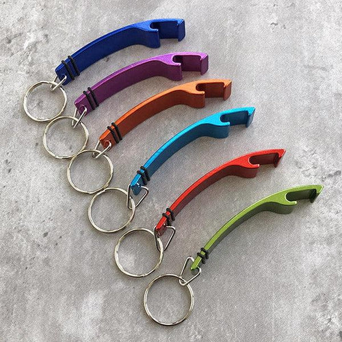 Custom Medium Aluminum Bottle Opener Keychain