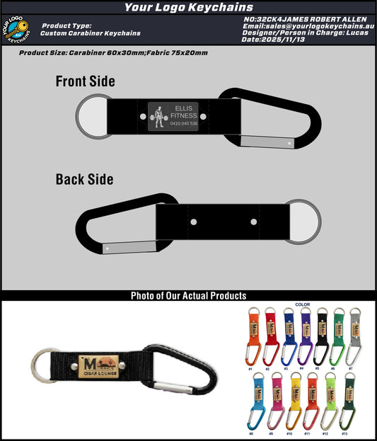 Carabiner Keychains 32CK4JAMES ROBERT ALLEN 20251113