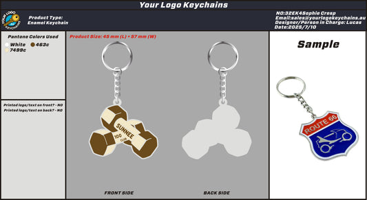 Custom Enamel Metal Keychain 32EK4Sophie Cresp 20250710