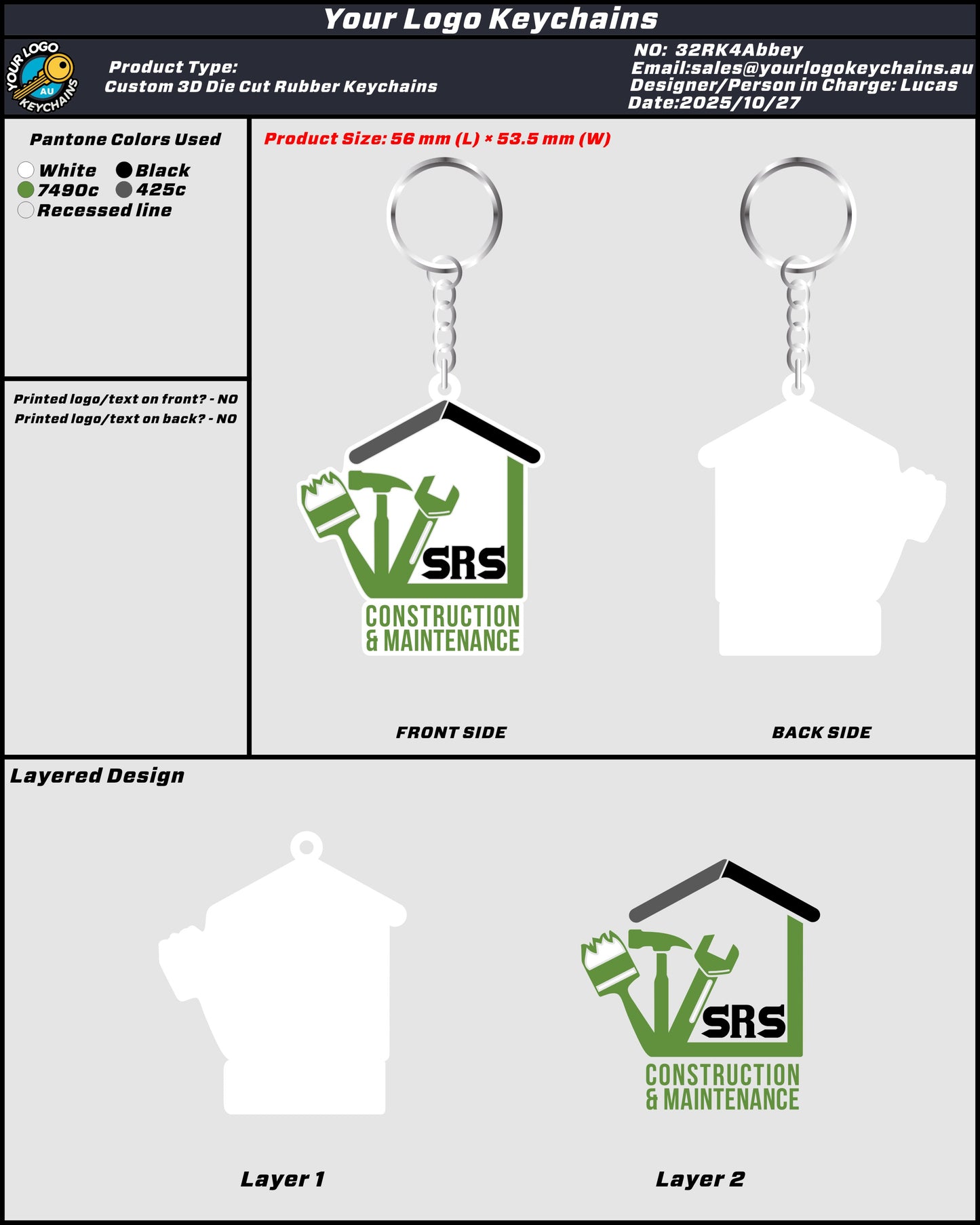 Rubber Keychain 32RK4Abbey 20251027