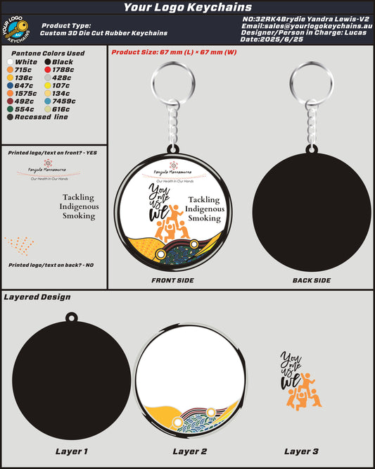 3D Rubber Keychain 32RK4Brydie Yandra Lewis 20250624