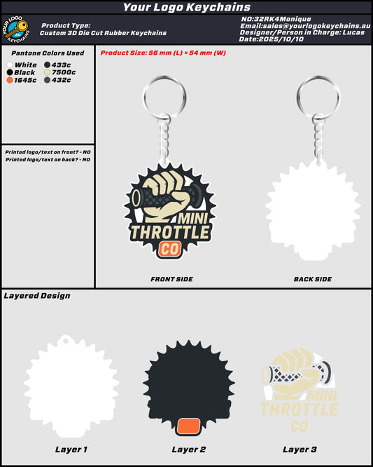 Rubber Keychain 32RK4Monique 20251010