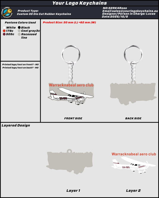 Rubber Keychain 32RK4Ross 20251004