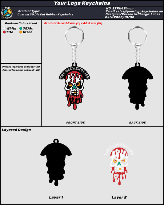 Rubber Keychain 32RK4Simon 20251030